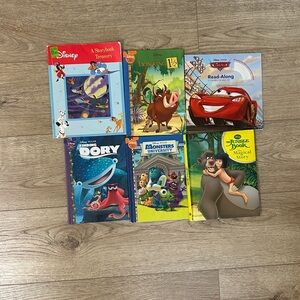 6 Disney Colorful Storybook Set for Kids